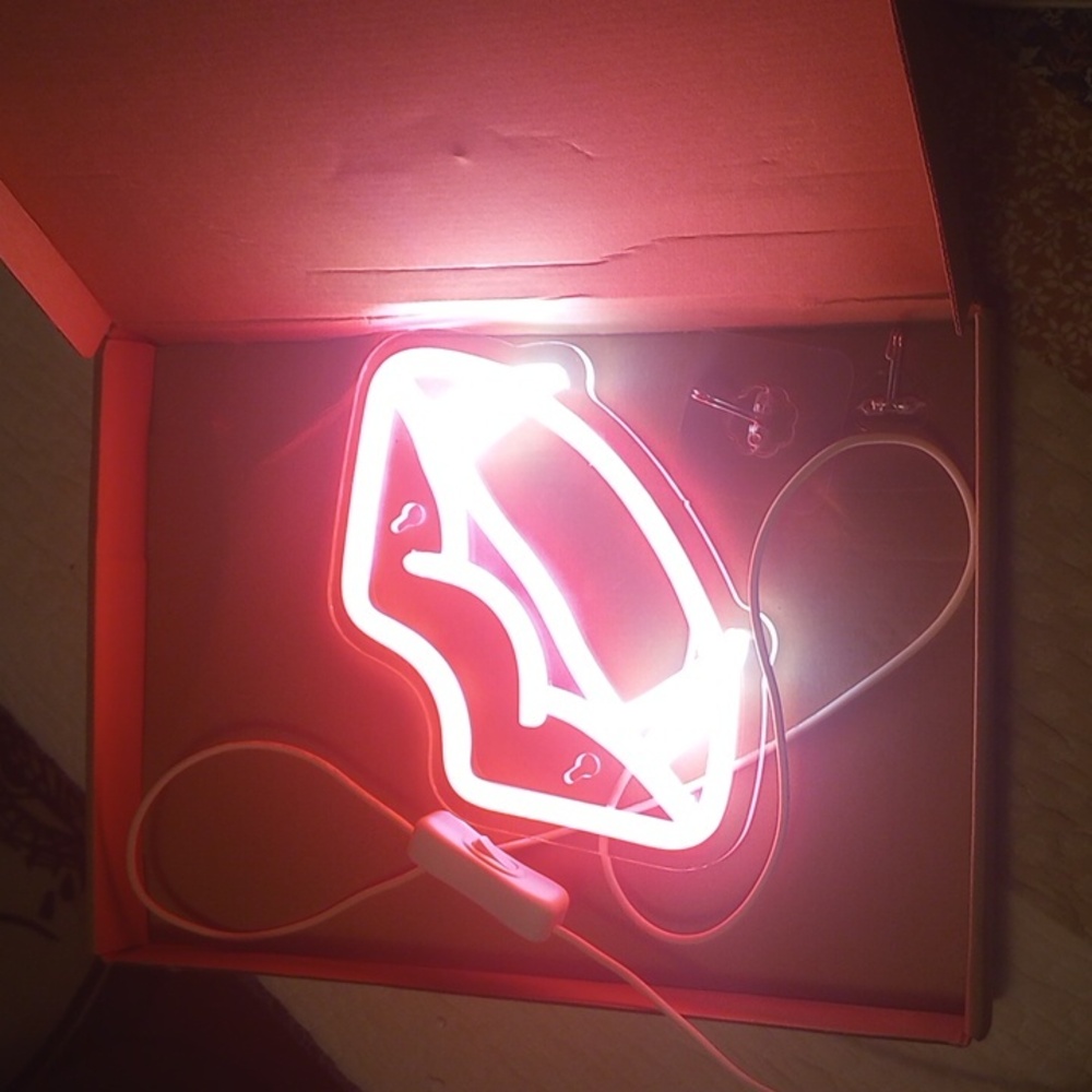Neon Lip Light Decor